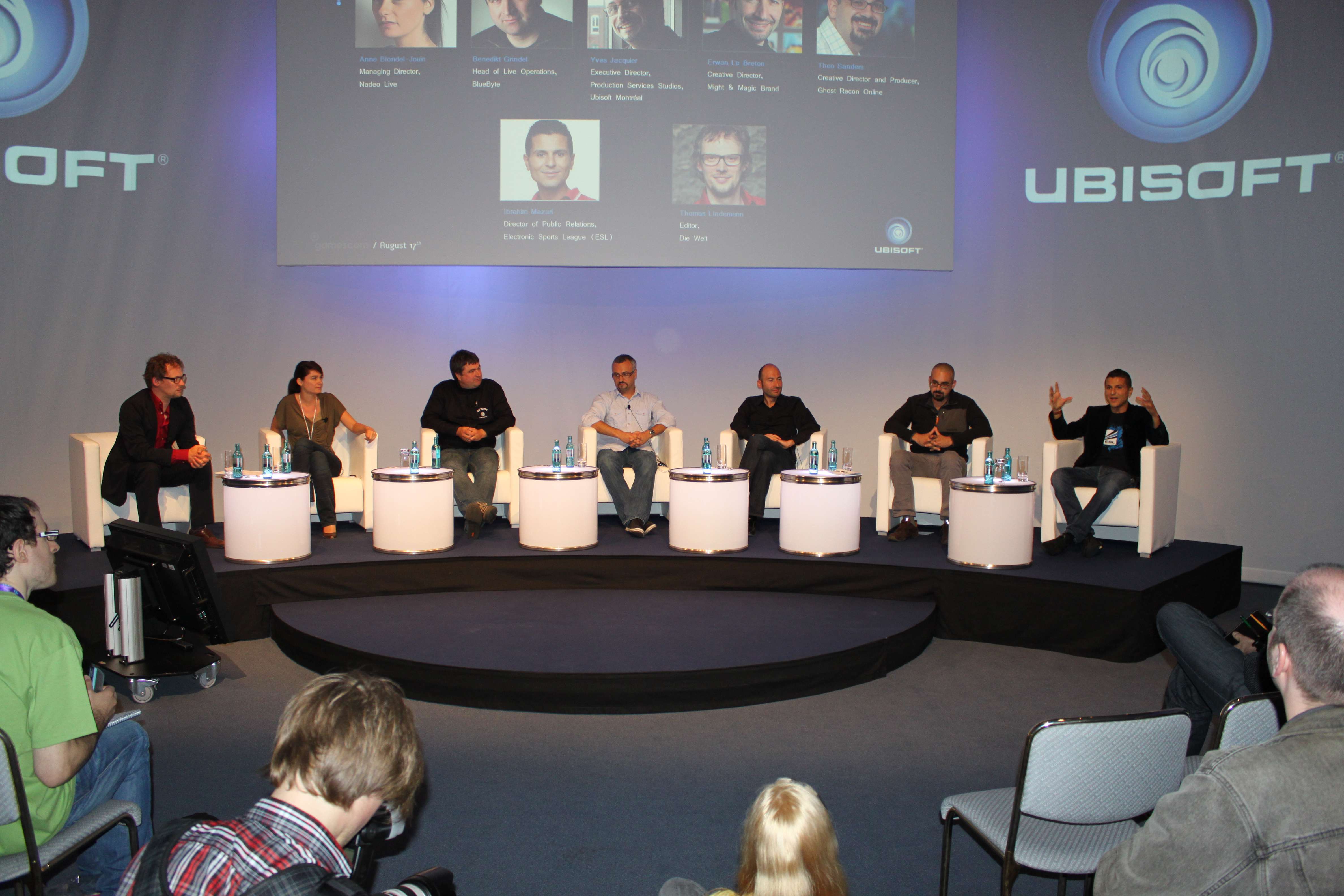 Die Teilnehmer des Ubisoft Roundtable