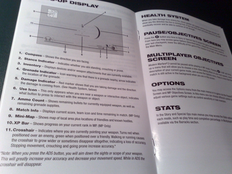 Call of Duty: Modern Warfare 2 Manual