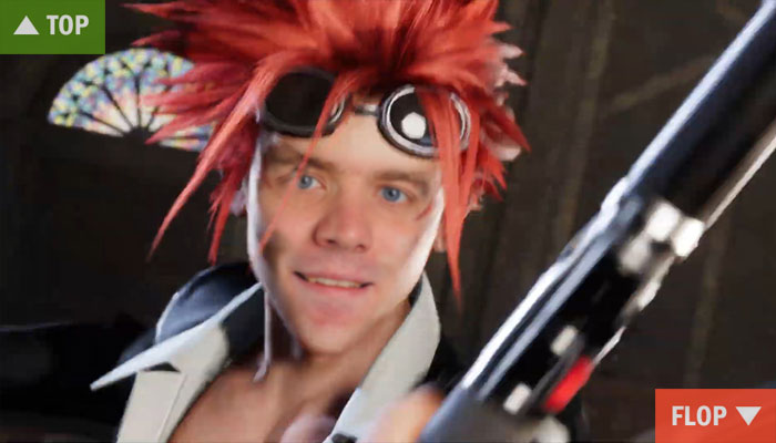 Collage einer Szene aus Final Fantasy VII Remake Intergrade mit M!-Mitarbeiter Sebastian