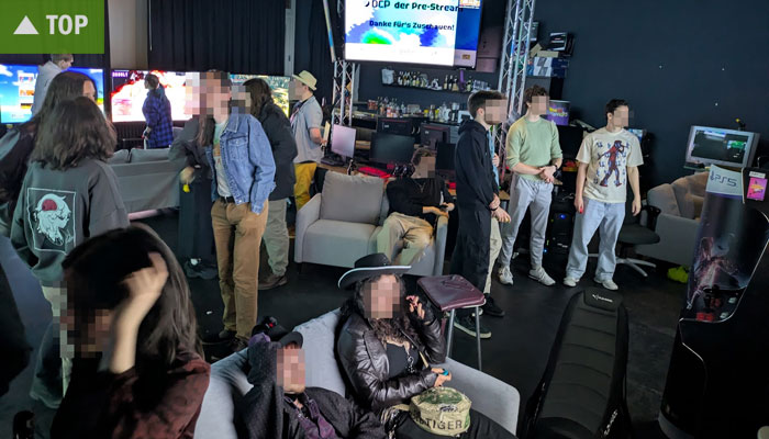 Wilde Szene von der Semesteranfangsparty