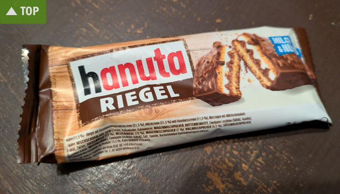   Ein verpackter Hanuta_Riegel  