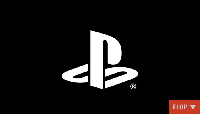 PlayStation-Symbol auf schwarzem Hintergrund