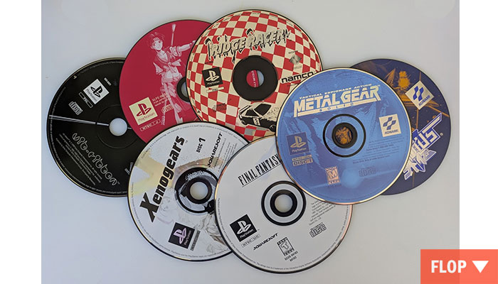 Verschiedene Spiele-Discs von PSone bis PS5  