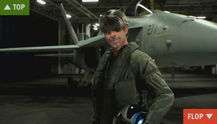   Screenshot Ace Combat 8 mit Redakteurs-Gesicht Montage 