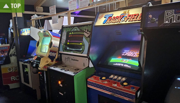 einige Videospielautomaten im Flipper- und Arcademuseum Seligenstadt