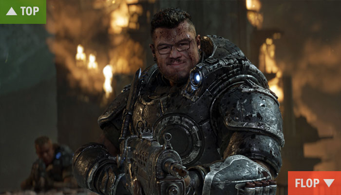 Screenshot Gears of War E-Day mit Redakteurs-Gesicht (Montage)