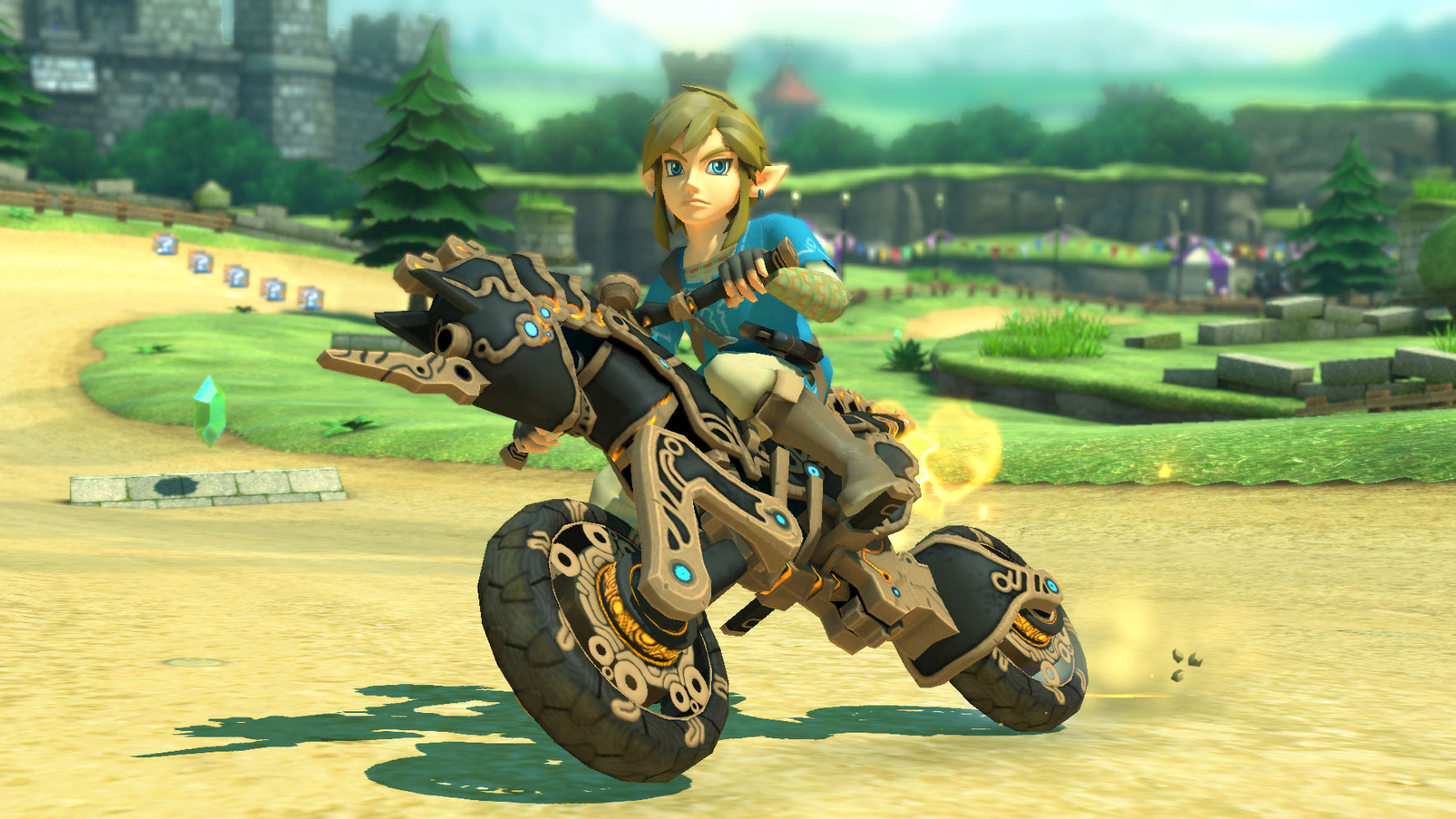 Mario Kart 8 Deluxe jetzt fährt auch ZeldaRecke Link mit MANIAC.de