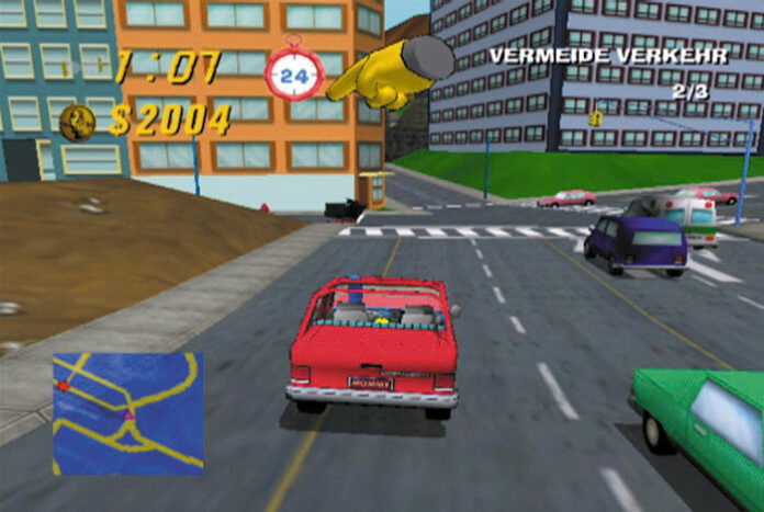 The Simpsons: Road Rage – im Klassik-Test (GC) | MANIAC.de