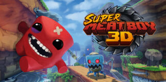Artwork und Logo von Super Meat Boy 3D