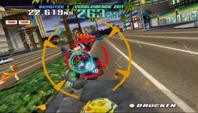 Screenshot von Gunblade NY & L.A. Machineguns Arcade Hits Pack