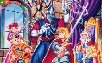 Box Art Shining in the Darkness mit eingebautem M! Mitarbeiter als Zauberer