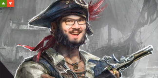 Windrose Titel-Artwork mit Redakteurs-Gesicht