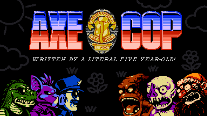 axe-cop-BIG Titelbildschirm von Axe Cop
