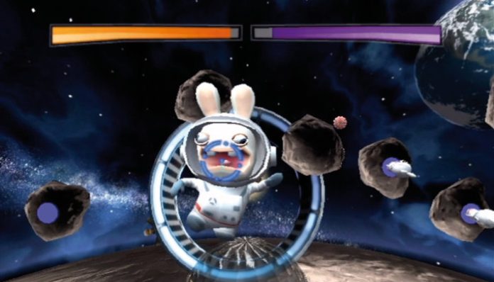 raving-rabbids-zeitreise-TEST Screenshot von Raving Rabbids: Die verrückte Zeitreise