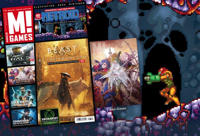 Titelbild M! Games 396 mit Abo-Cover und Metroid Screenshot